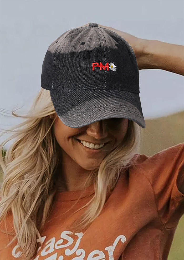 

PM Daisy Hollow Out Baseball Cap, Black;blue, 529362