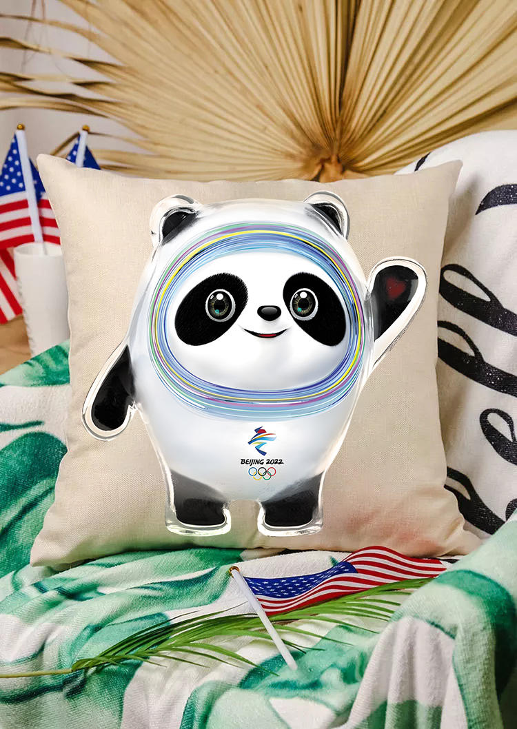 

Winter Olympics Bing Dwen Dwen Pillowcase, Multicolor, 530449