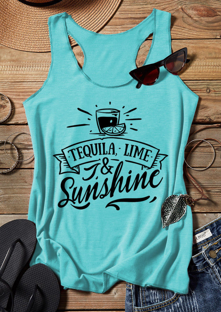 

Tequila Lime And Sunshine Tank - Cyan, 530936