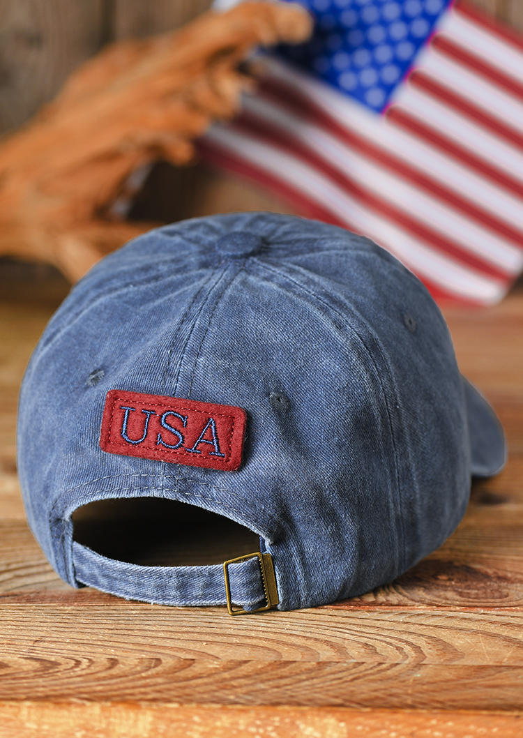 USA American Flag Adjustable Baseball Cap