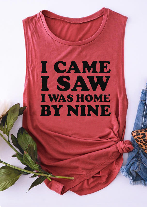 

I Came I Saw I Was Home By Nine Tank - Brick Red, 531200