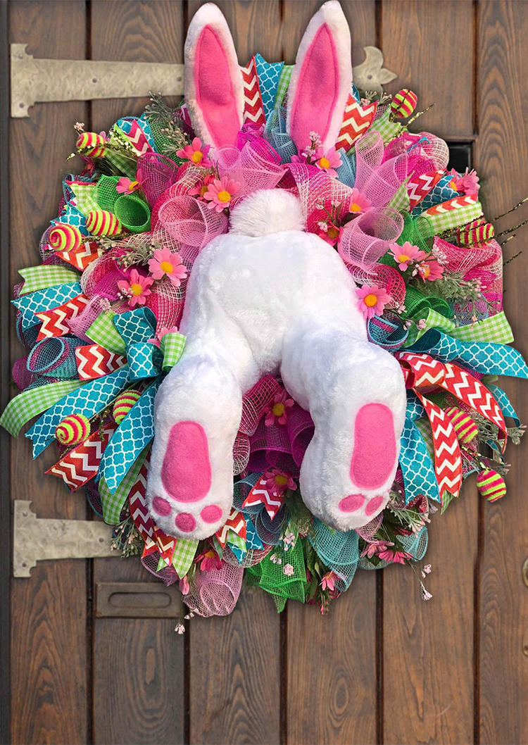 

Easter Day Bunny Rabbit Wreath Ornament, Multicolor, 531180
