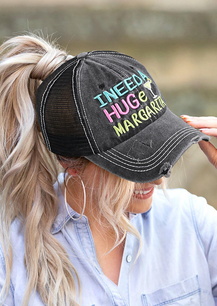 

I Need A Huge Margarita Hollow Out Baseball Cap, Gray, 531296