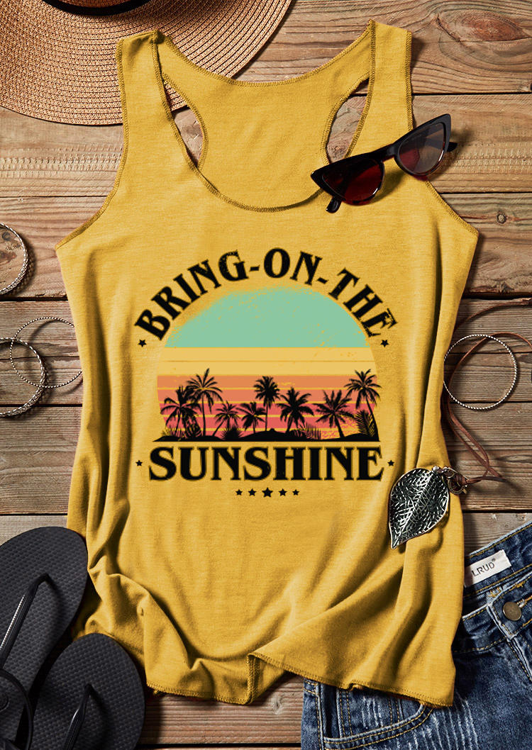 

Bring On The Sunshine Racerback Tank - Yellow, 531454