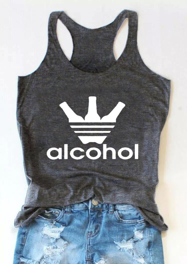 

Alcohol Beer Bottles Racerback Tank - Dark Grey, 531464