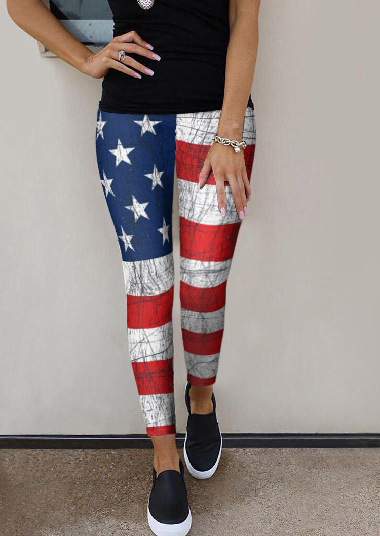 

American Flag Star Striped Pants, Multicolor, SCM000756