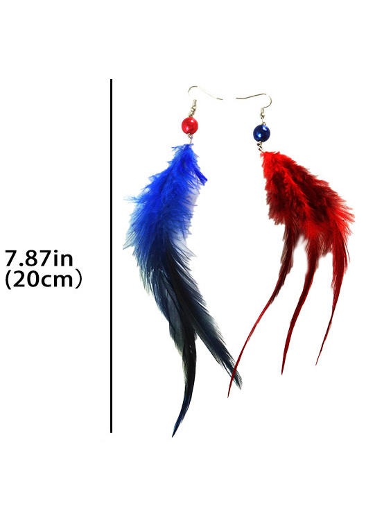 Bohemian Feather Beading Earrings