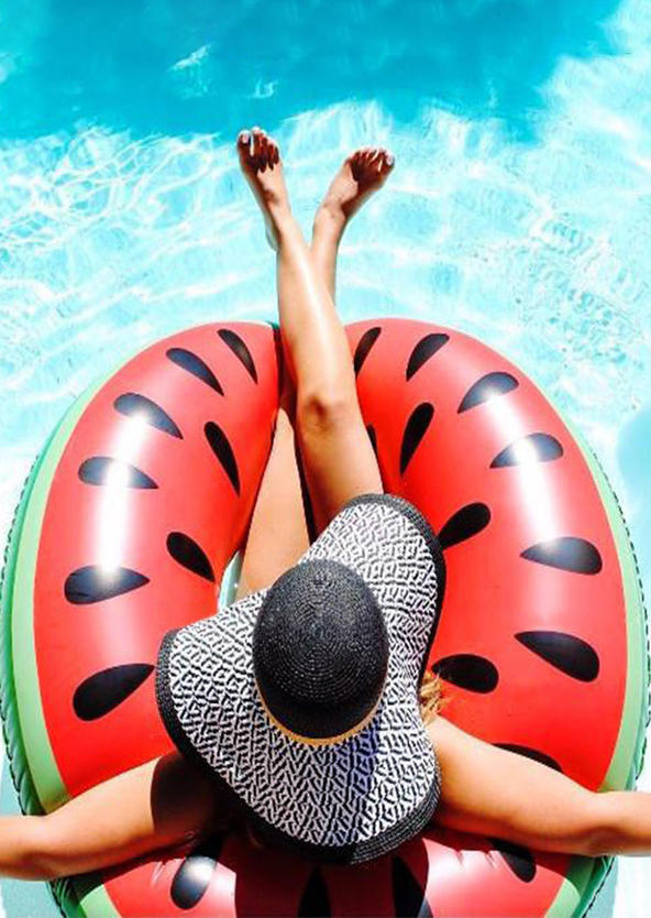 

Watermelon Inflatable Pool Float Donut, Watermelon red, 532022