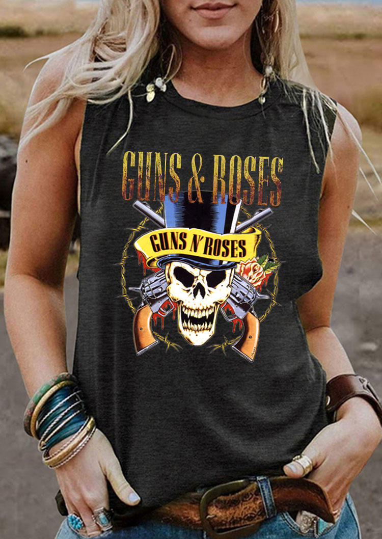 

Guns N' Roses Skeleton Tank - Dark Grey, 532239