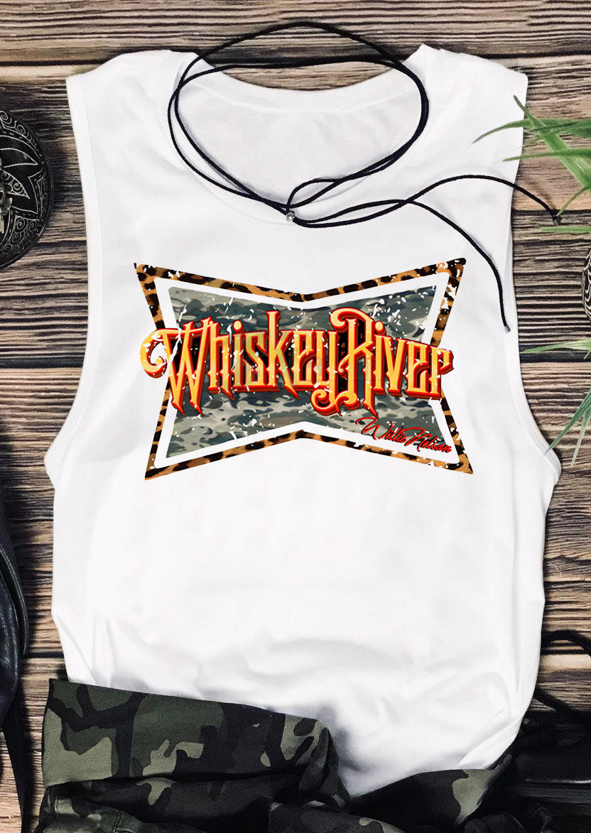 

Whiskey River Camouflage Tank - White, 532537