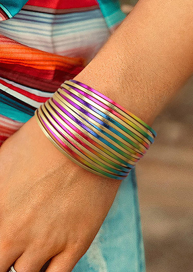 

Gradient Magnetic Buckle Bracelet, Multicolor, 532859