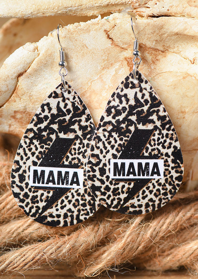 

Leopard Mama Lightning Water Drop Earrings, Multicolor, 533141