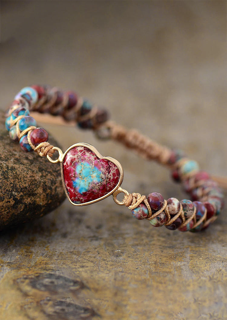 Heart Turquoise Beading Bracelet