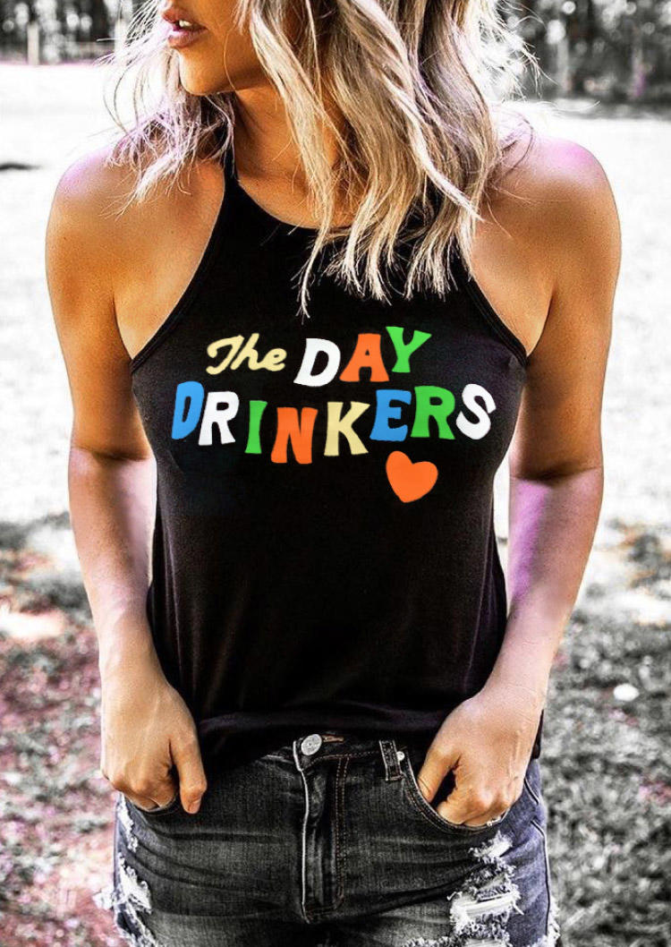 

The Day Drinkers Heart Camisole - Black, SCM001061