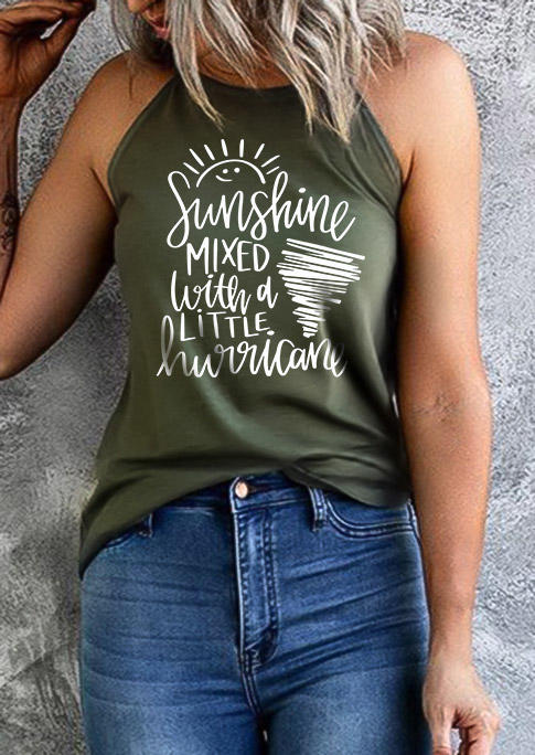 

Sunshine Mixed With A Little Hurricane Camisole - Army Green, 532976