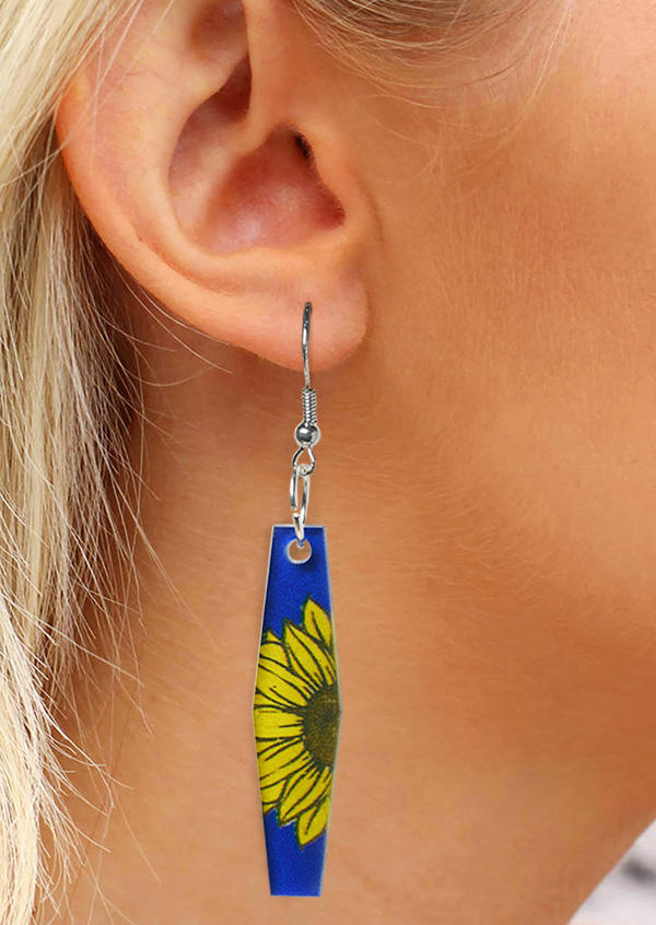 Sunflower Hollow Out Earrings