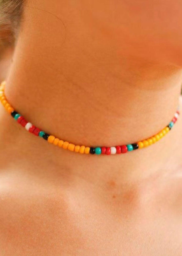 

Colorful Beading Adjustable Necklace, Pattern2, 533394