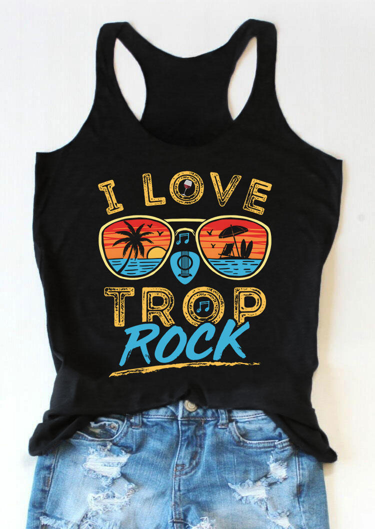 

I Love Trop Rock Racerback Tank - Black, 533276