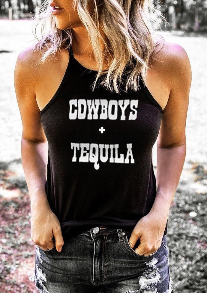 

Cowboys Tequila O-Neck Camisole - Black, SCM001088