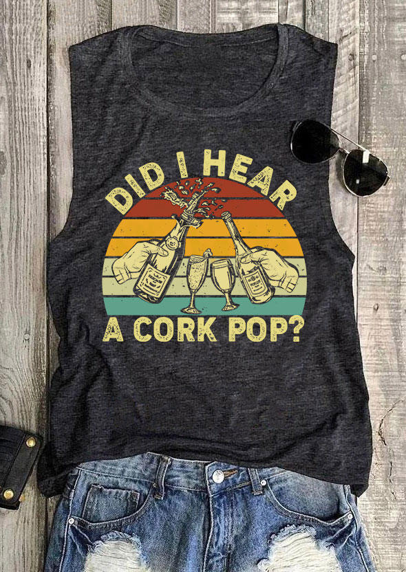 

Did I Hear A Cork Pop Tank - Dark Grey, 533225