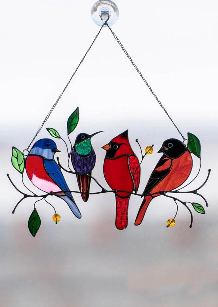 Hummingbird Stained Window Hangings Ornament