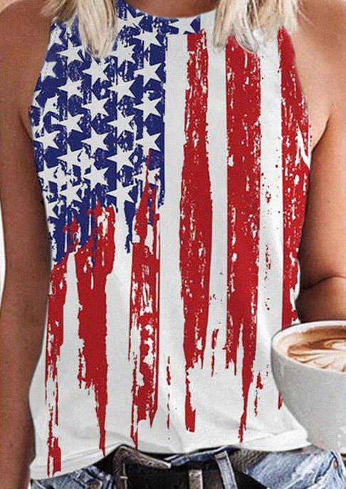 American Flag Star Casual Camisole