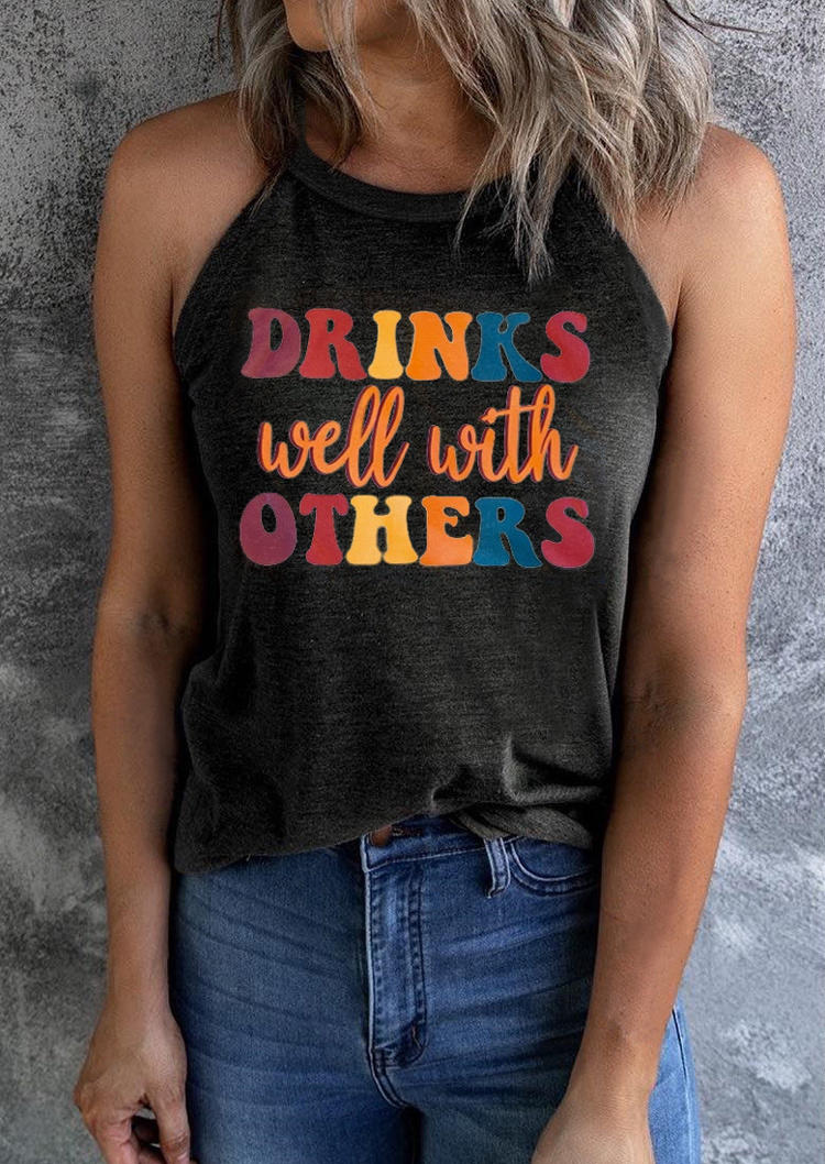 

Drinks Well With Others Camisole - Dark Grey, Gray, SCM001152