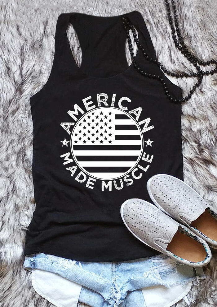 

American Made Muscle Racerback Tank - Black, 533300