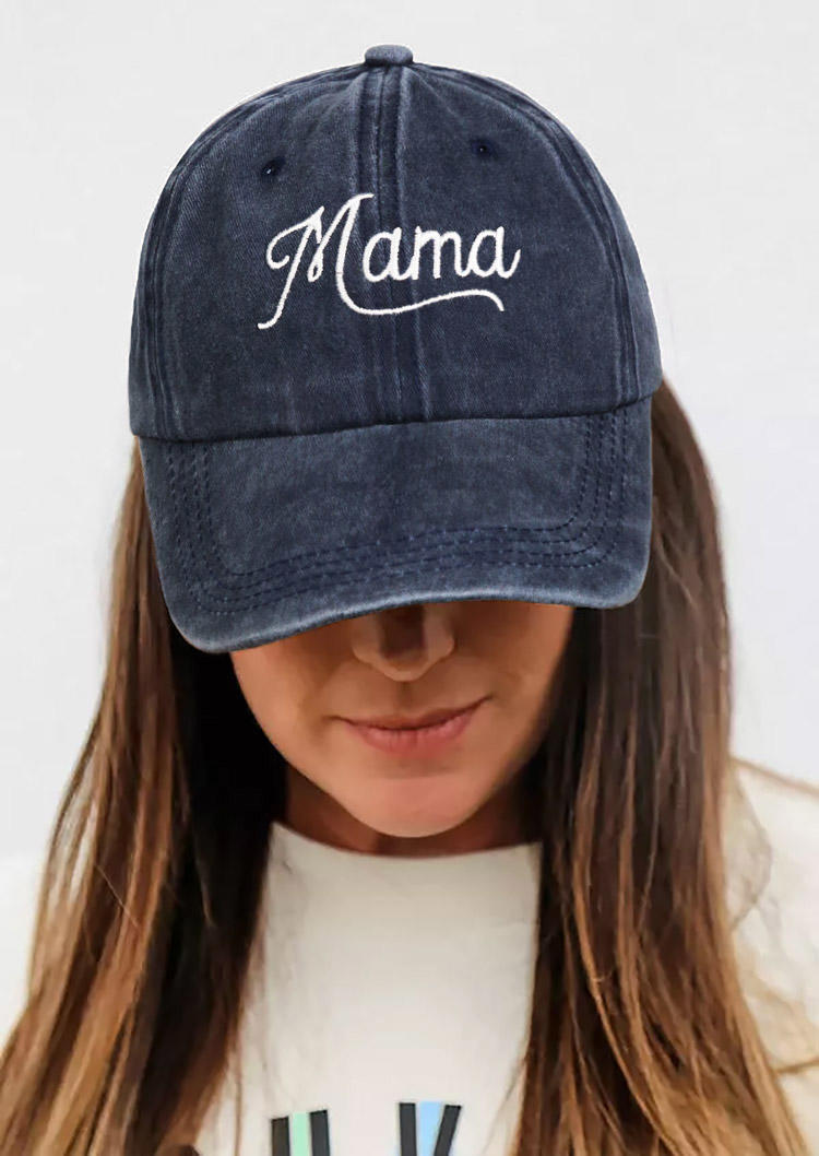 

Mama Hollow Out Baseball Cap, Blue, 533610