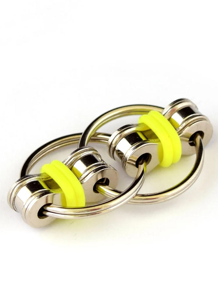 

Stress Relieving Rotatable Chain Link Fidget Toy, Yellow, 534274
