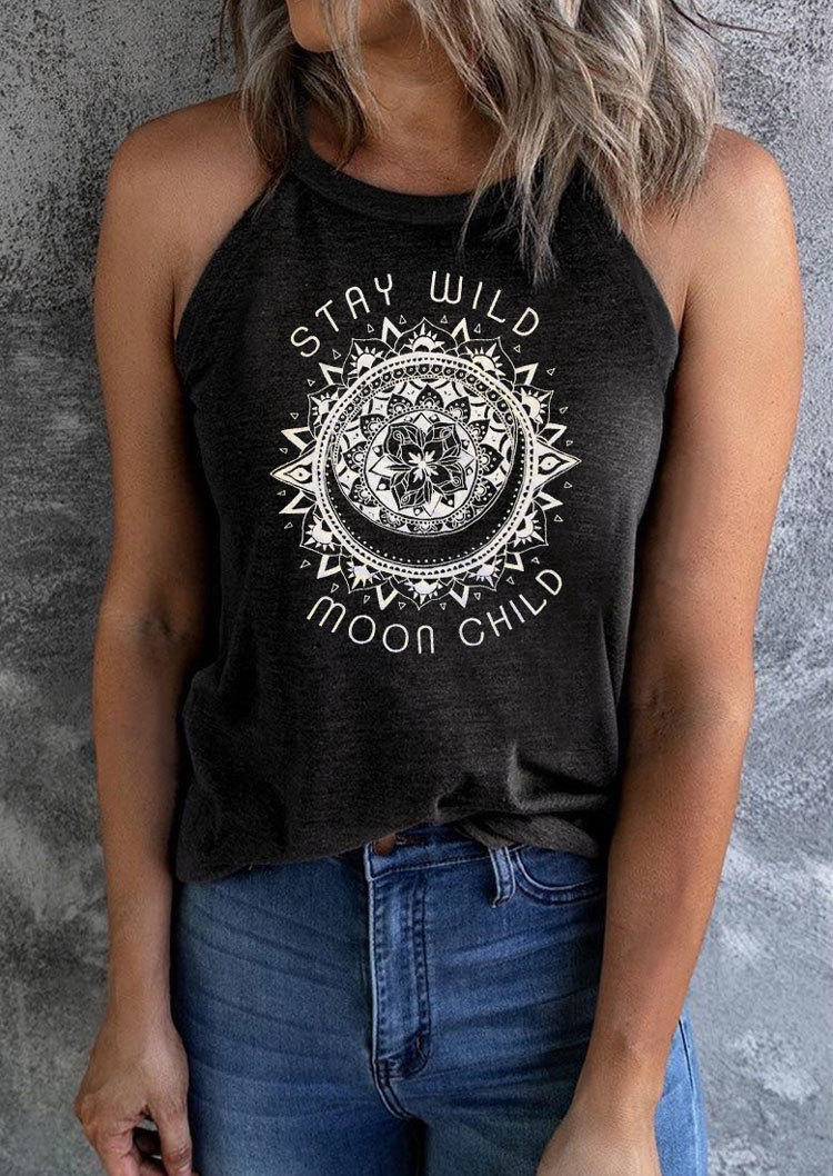 

Stay Wild Moon Child Floral Camisole - Dark Grey, Gray, SCM001112