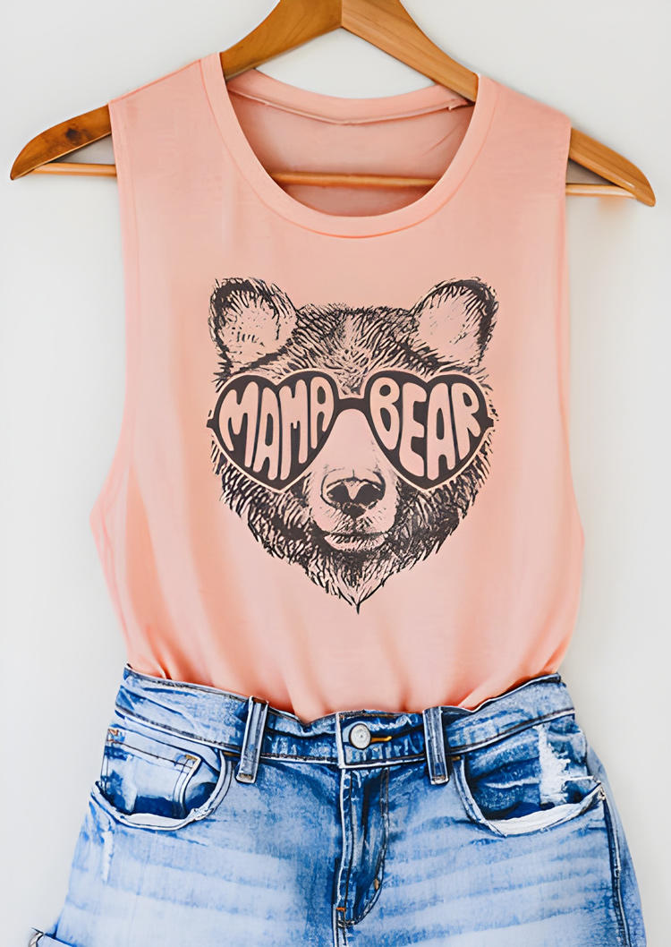 

Mama Bear O-Neck Tank - Pink, 533290