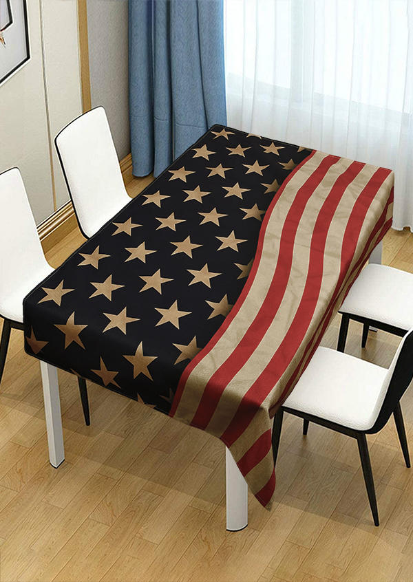 

American Flag Star Tablecloth, Multicolor, 534647
