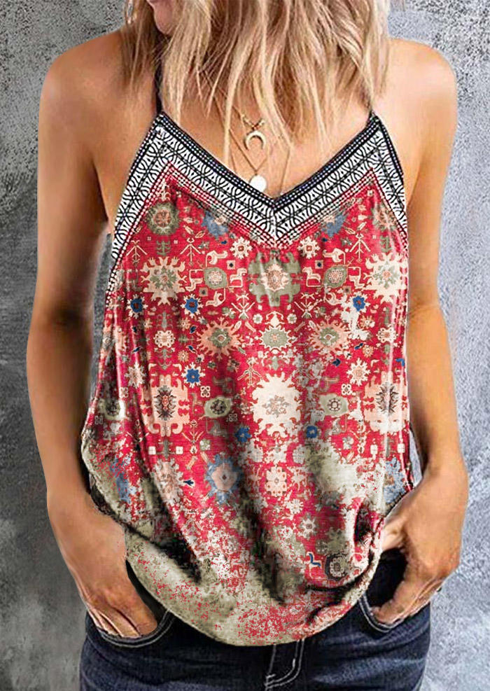 

Floral Spaghetti Strap Camisole, Multicolor, 534651