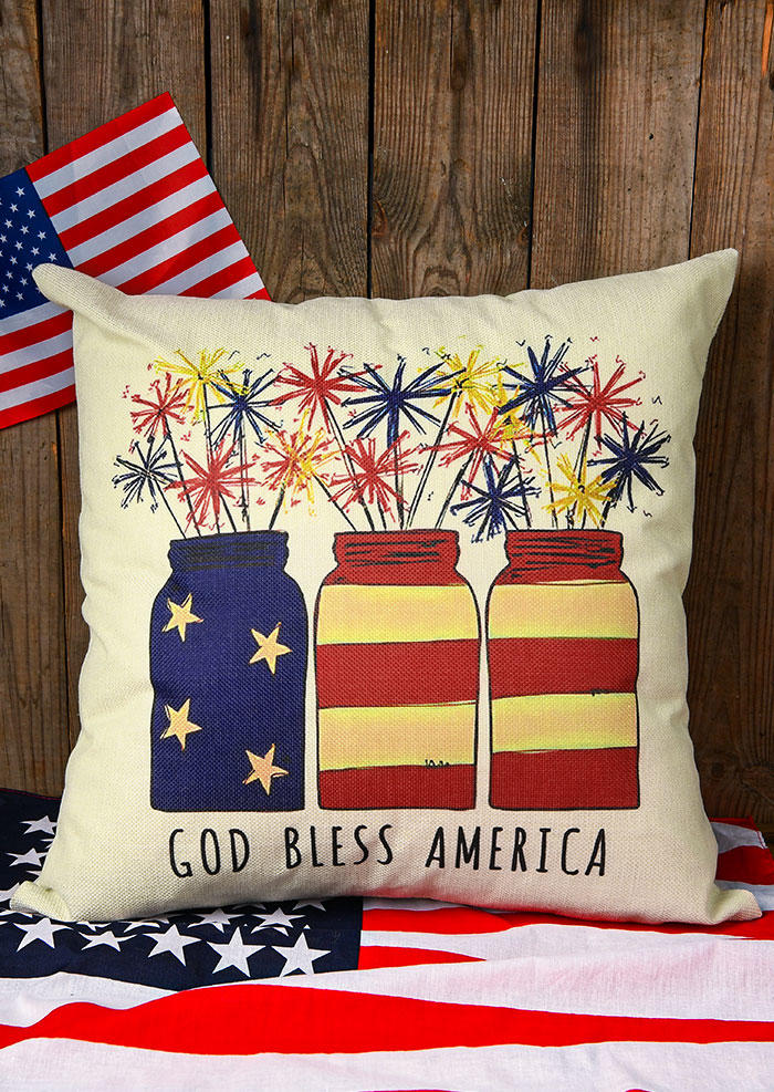 

God Bless America Pillowcase without Pillow, Pattern1, 534903