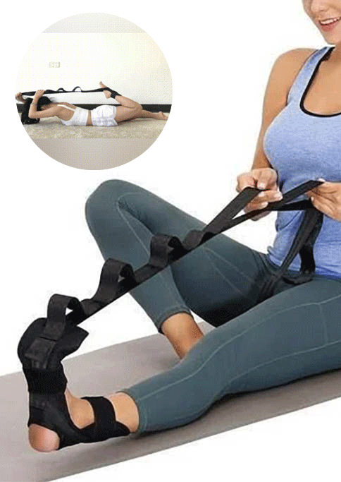 

Yoga Ligament Stretching Belt, Black, 534913
