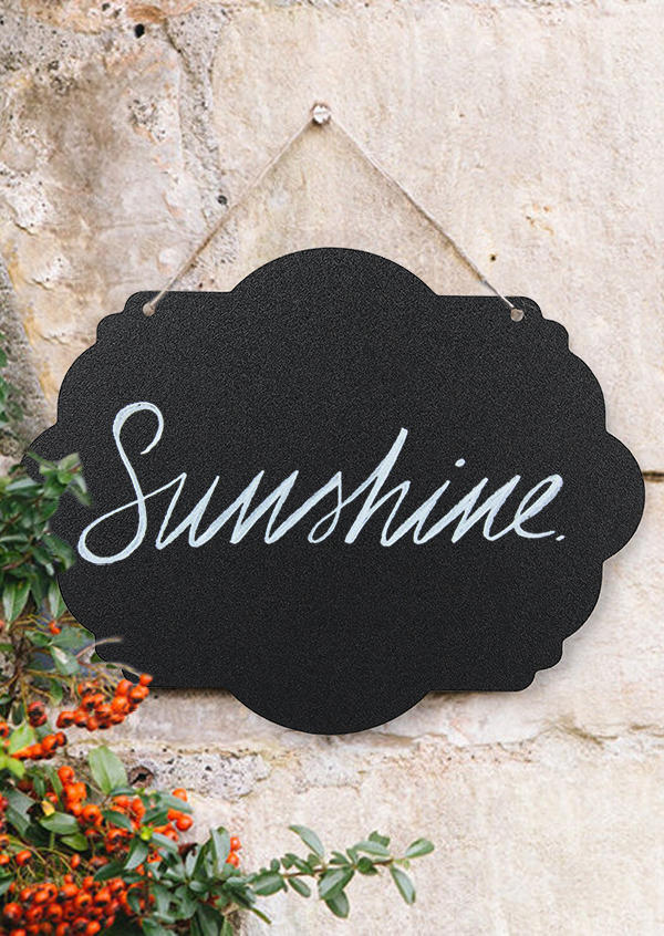 

Erasable Message Wooden Chalkboard Hanging Sign, Pattern1;pattern2, 534838