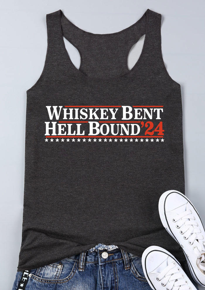

Whiskey Bent Hell Bound'24 Racerback Tank - Dark Grey, 535023
