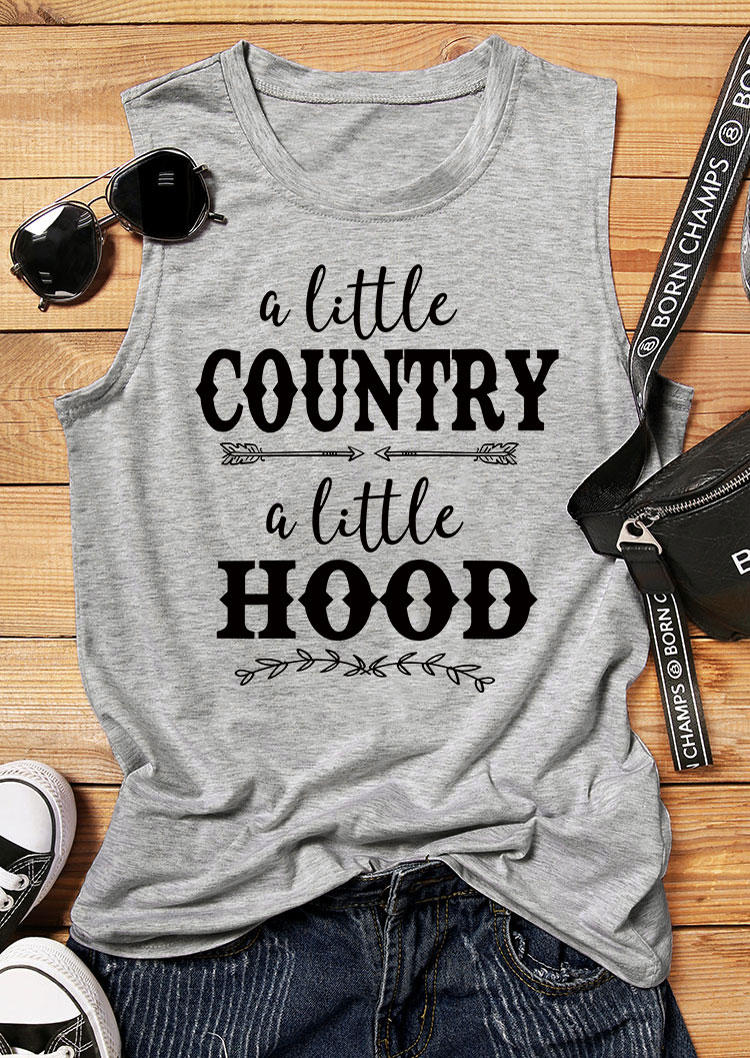 

A Little Country A Little Hood Arrow Tank - Gray, 535025