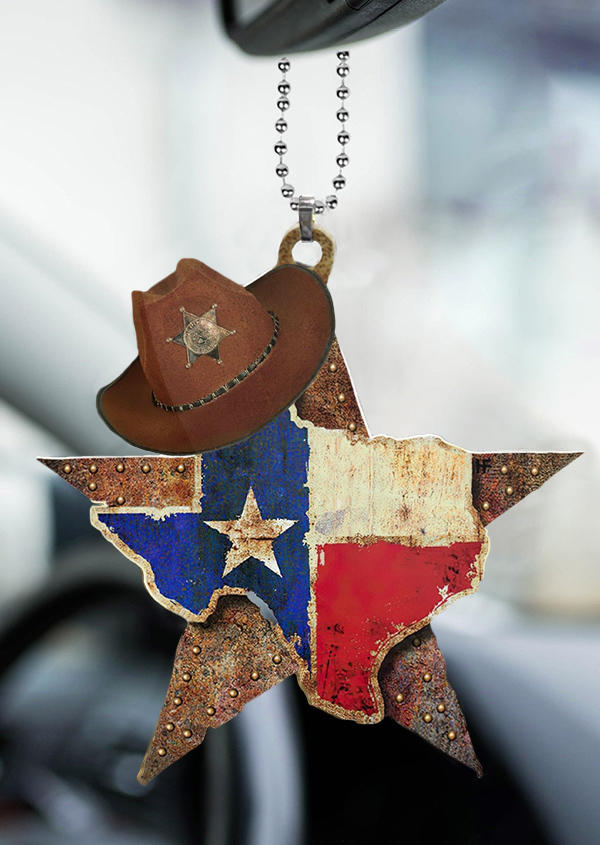 

Texas And Western Sheriff Hat Star Car Ornament, Multicolor, 535410