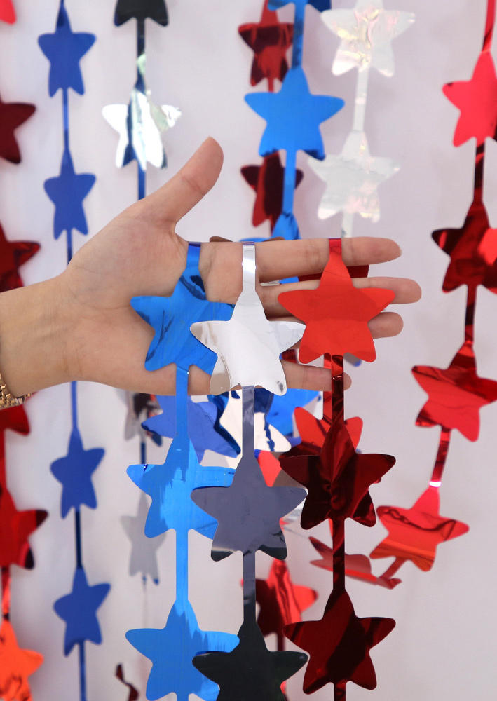 

American Flag Star Tassel Party Ornament, Multicolor, 535479