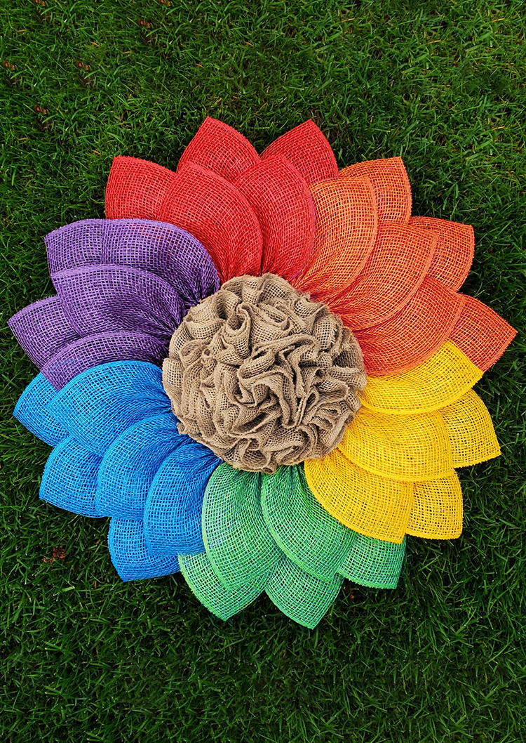 

Rainbow Wall Door Decor Wreath, Multicolor, 535624