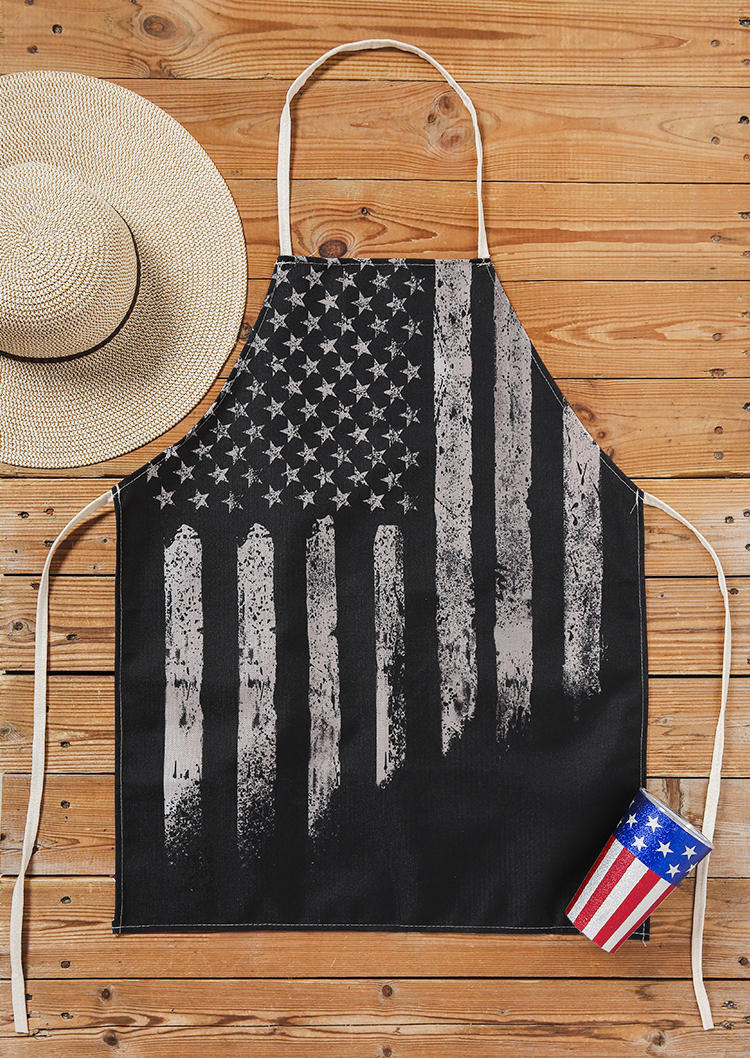 

American Flag Halter Tie Apron, Multicolor, 535617
