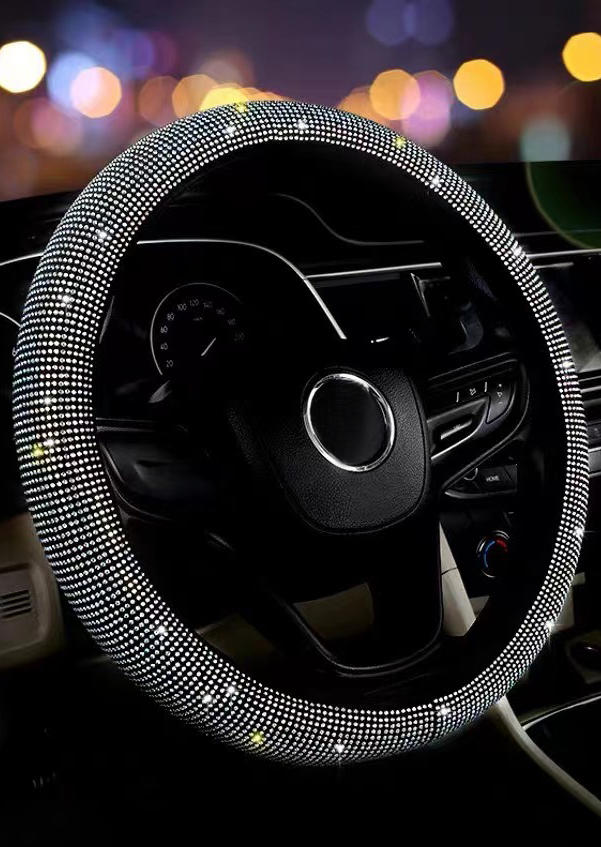 

Glitter Rhinestone Steering Wheel Cover, Pattern2, 535791