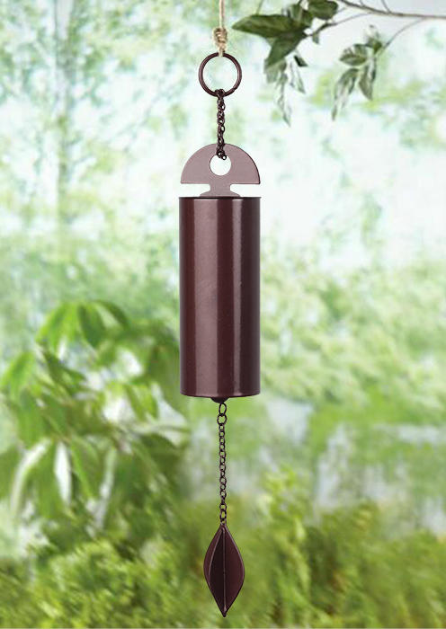 

Wind Chimes Bell Alloy Pendant Ornament, Dark coffee, 535838
