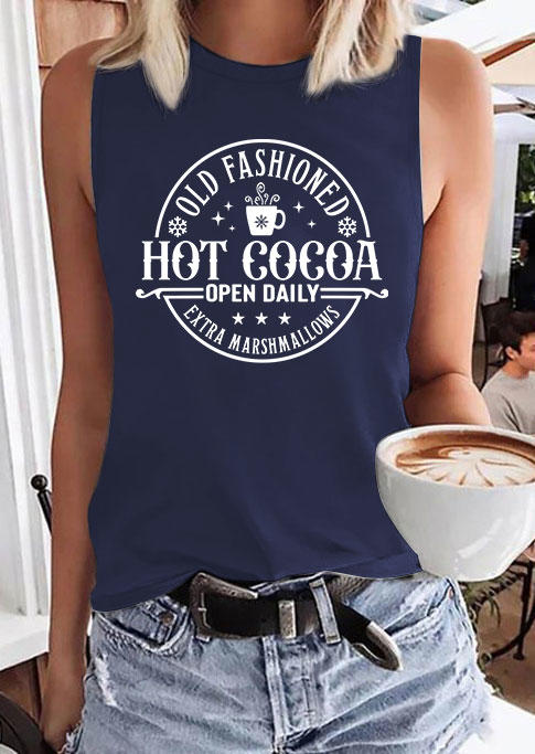 

Old Fashioned Hot Cocoa Open Daily Tank - Navy Blue, 536053