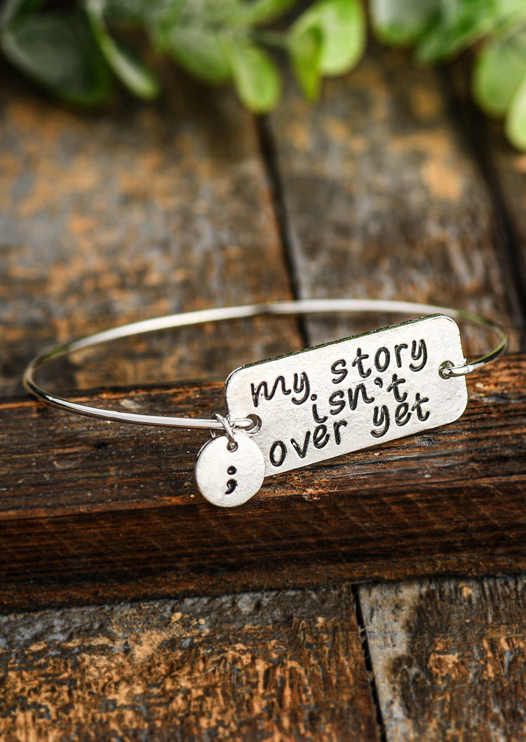 

My Story Isn't Over Yet Bracelet, Silver, SCM001753