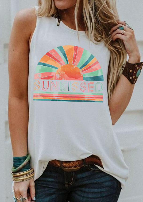 

Sunkissed Rainbow O-Neck - White, 536346