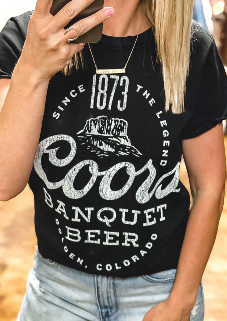 

Coors Banquet Beer T-Shirt Tee - Black, 536436