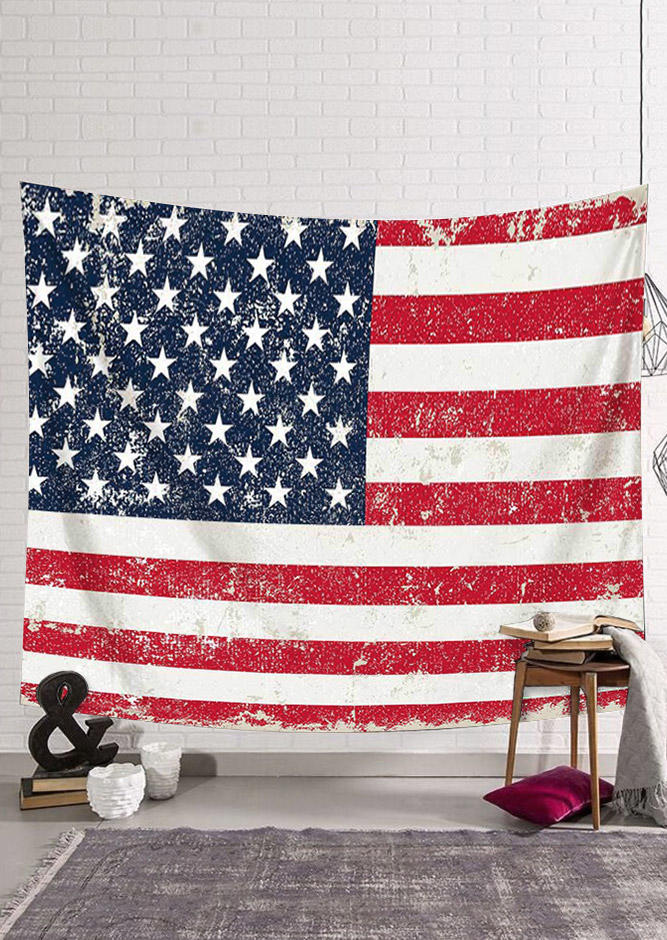 

American Flag Wall Hanging Tapestry, Multicolor, 536483